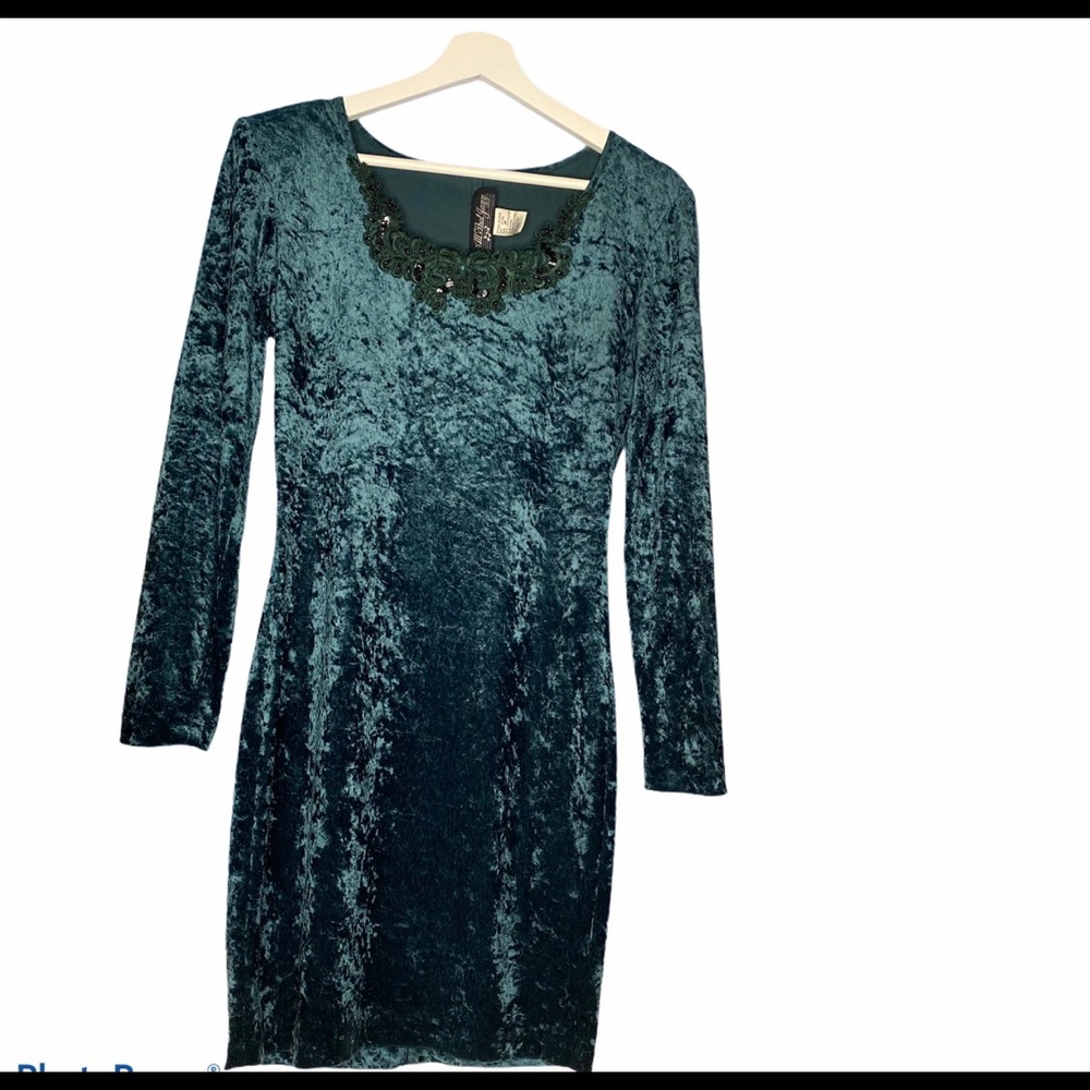 Vintage 90s Dress All That Jazz Crushed Velvet M